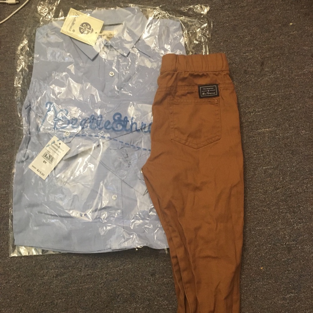 Boys toddler jogger outfit bundle (6)